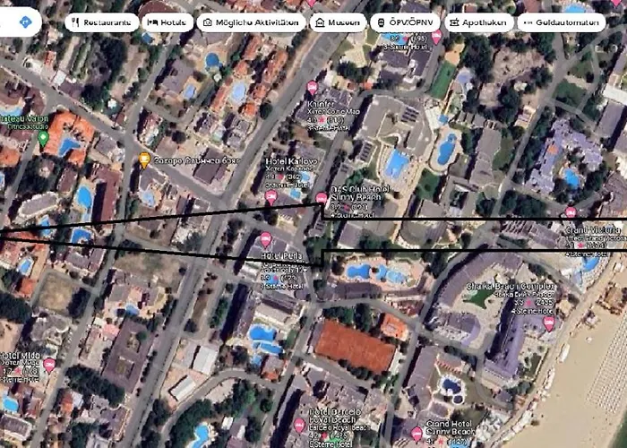 In Sunny Beach, Complex Sun Village, 80 Qm, 2 Bedrooms & Living Near To The Beach, Swimming Pool, Garden 公寓式酒店 阳光海滩